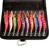 10pcs Luminous Fishing Lures Eyes Floating Hard Shrimp Plastic Baits