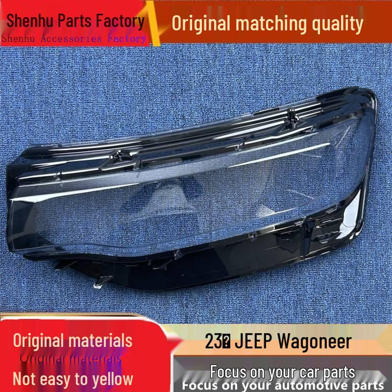 

2023 Jeep Wagoneer Headlight Cover: Transparent Front Lamp Shell & Mask Standard Driver s Side No Rubber