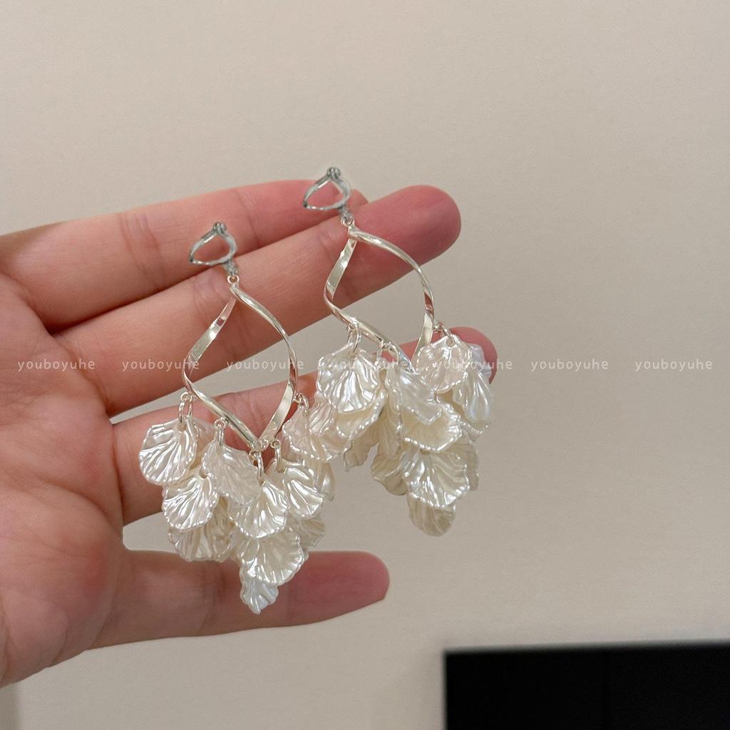 Boucles d'oreilles de luxe rétro français café ambré - Puces élégantes pour femmes avec design de niche