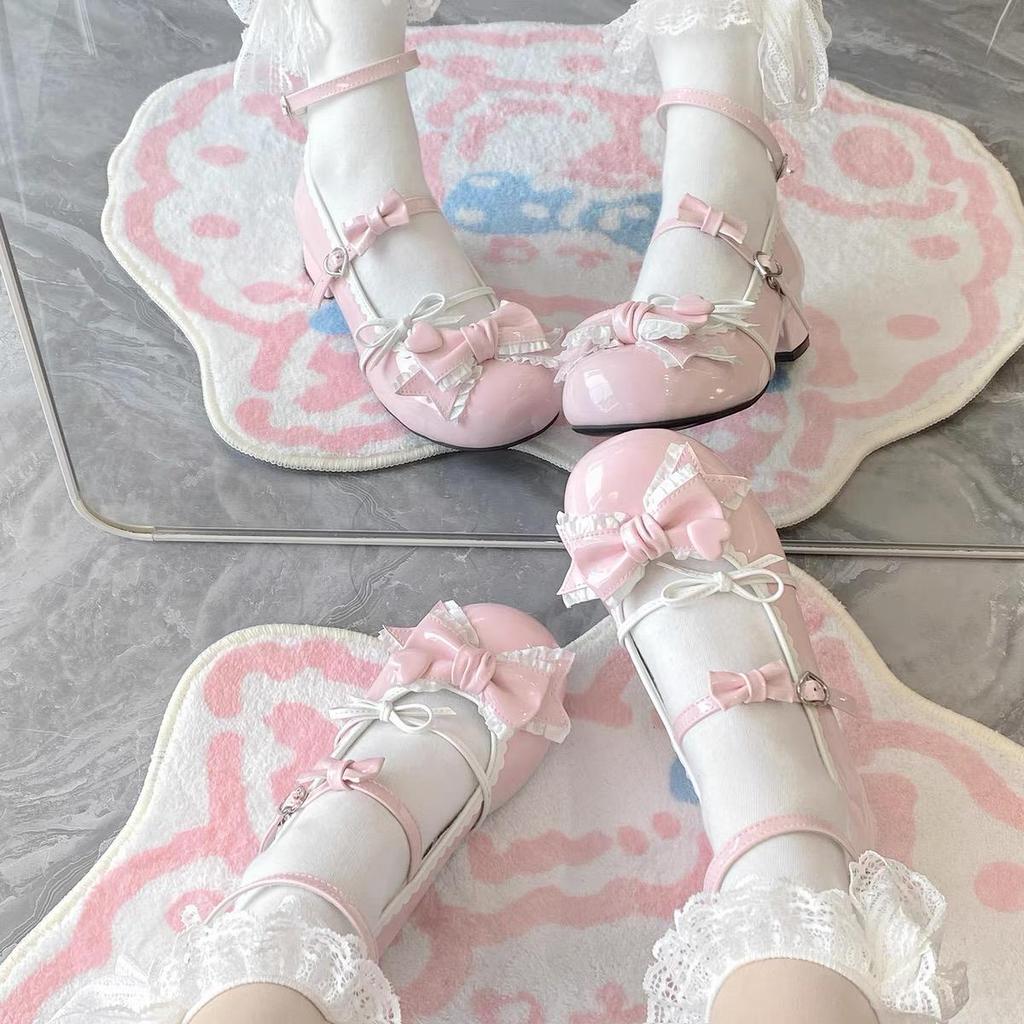 Merulu Cute Lolita Mary Jane Low-Heel Shoes