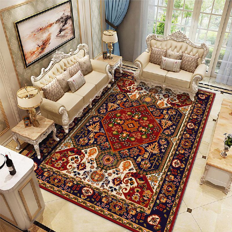 Nordic Ethnic Style Carpet Wholesale Bedroom Sofa Tea Table Tatami Bohemian Home Living Room Carpet Floor Mat