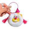 Plush Cartoon Monster Keychain: Cute Soot Ball & Rex Rabbit Fur Bag Charm