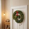 Christmas Garland PVC Garland Wreath Door Hanging Ornament for Xmas Party Decoration