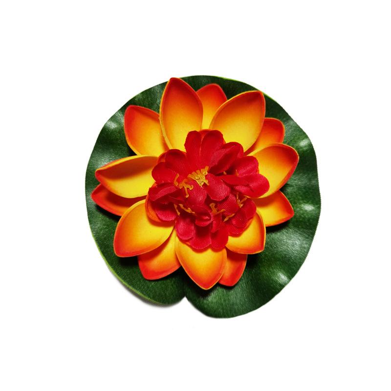 10/17/28 см Искусственный цветок лотоса Плавающий искусственный лотос Реалистичная кувшинка Микро-ландшафт для декора пруда и сада