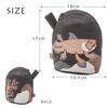 Kusubashi Mon Ori MiW Gusseted Pouch, Coelacanth Enjoying the Sea Forest [A-69970-90-DGY], Dark Gray