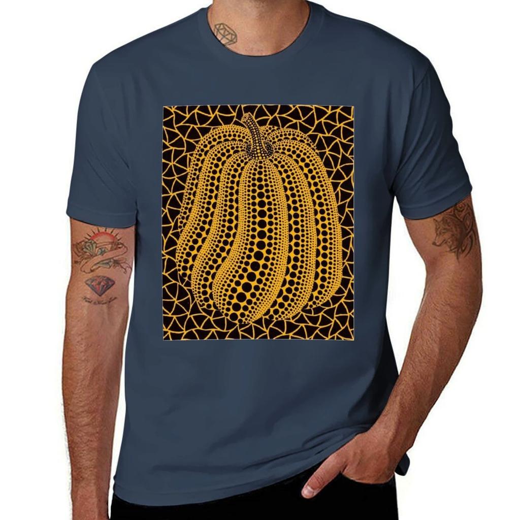 Yayoi Kusama Mein Leben mit Kürbissen Klassisches T-Shirt Weiche Haptik Basic Baumwoll-T-Shirt