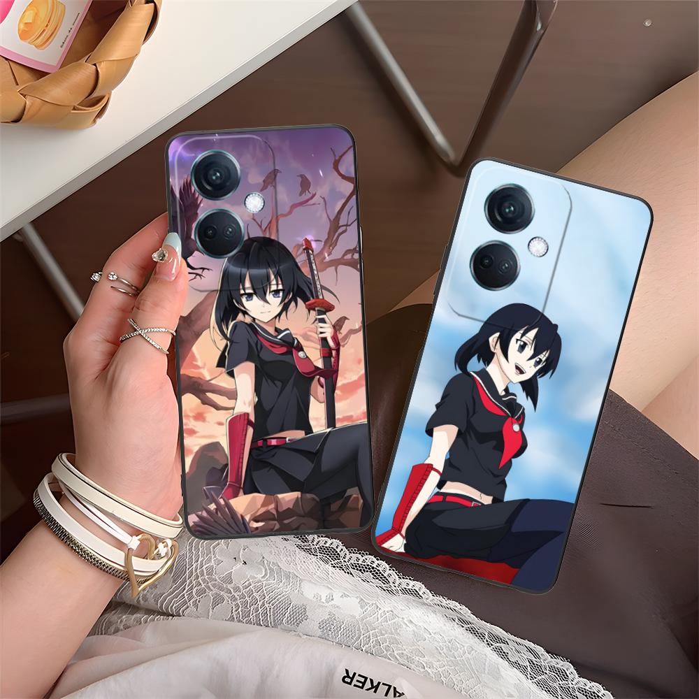 Akame Kurome Matte TPU Mobile Phone Case for OPPO Reno 14 13 12 11 10 9 8 7 6 5 F T Pro 5G Colorful Printing Cover