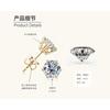 Silvere Glam A Classic Six-prong Moissanite Stud Earrings With A High-end Feel Give A Gift To Her Best Friend