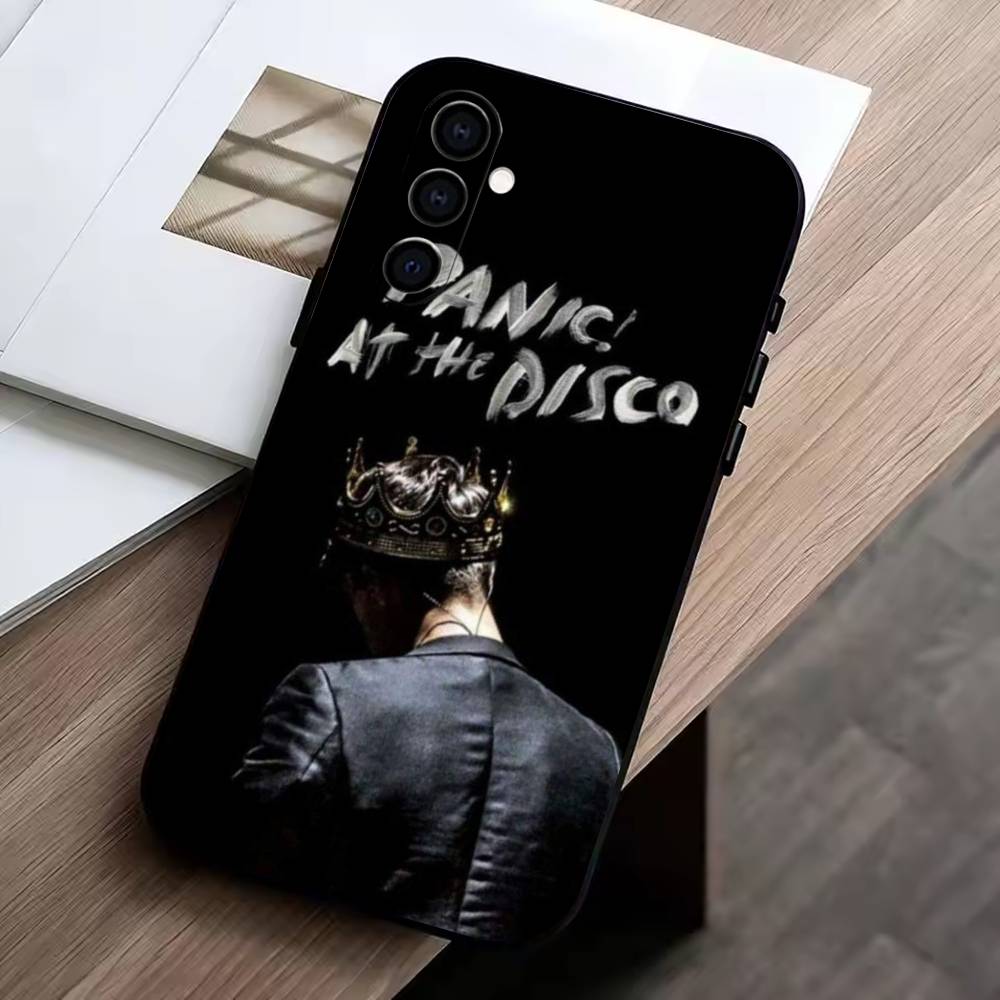 

P-Panic! At The Disco Phone Case For Samsung Galaxy A73,A72,A71,A70,A53,A52,A51,Soft Silicone Black Cover Samsung a41