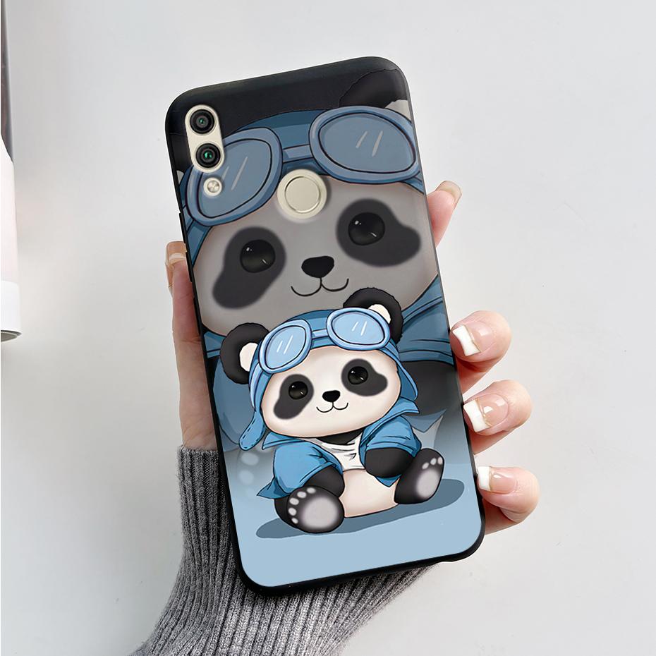 For Huawei Honor 8X Case Honor 8A 8C 8S Cover Cute Rabbit Panda Painted Soft TPU Phone Case For Honor 8A 8C 8S 8X Honor8X Fundas