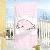 Cute cartoon M-Mamegoma Beach Towel For Beaches Yoga Studios Gyms Hot Springs Swimming Pools And Picnics