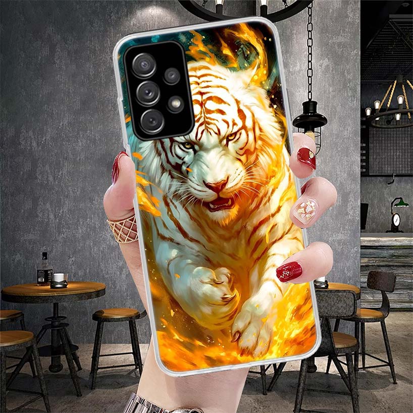 Ferocious Tiger Animal Soft Phone Case For Samsung Galaxy S22 S23 S24 S25 Edge S26 Ultra S20 FE S21 Plus + Fundas Coque Galaxy S