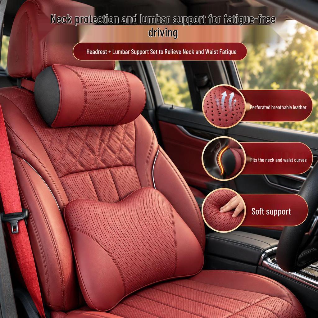 Leapmotor C10 Car Headrest and Lumbar Support Pillow Set