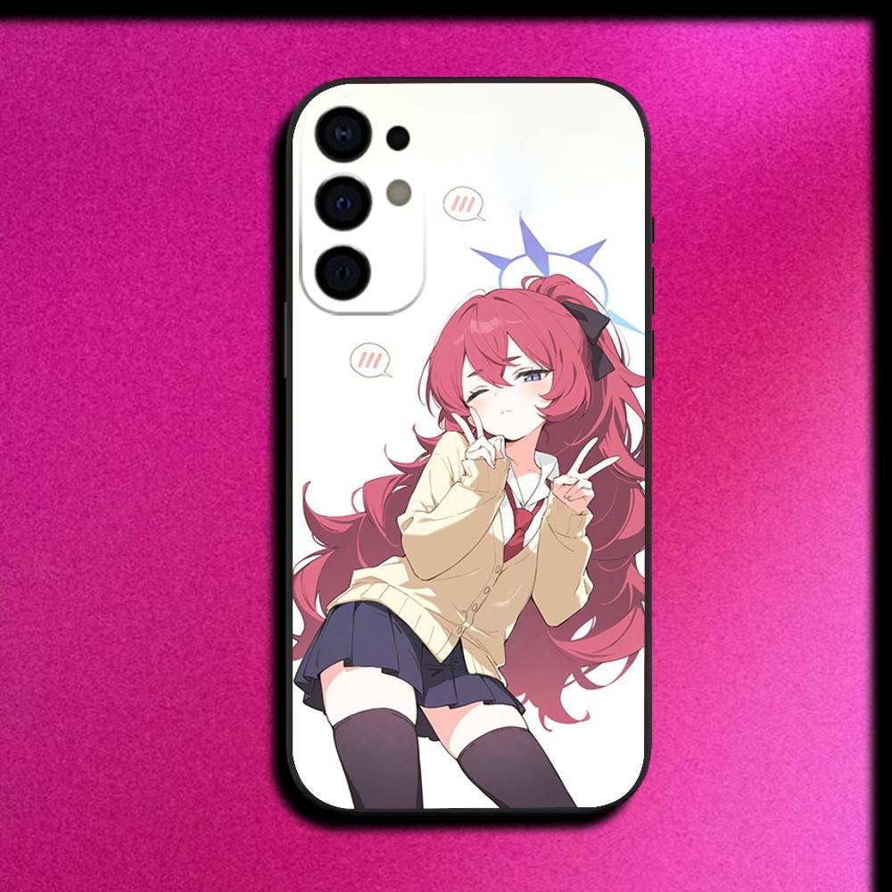 

Cartoon Cute Girl Blue A-Archive Phone Case For Samsung S25,S24,S21,S22,S23,S30,Ultra,S20,Plus,Fe,Lite,5G Black Cover Samsung S25