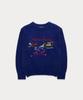 Sseomweeobeoteo Some Village Wool Sweater - Cobalt Blue