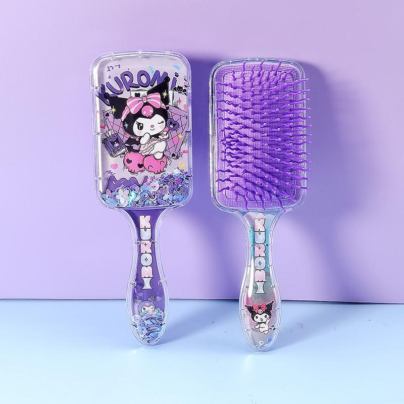 Kawaii Sanrio Kuromi Air Cushion Massage Combs My Melody Cinnamoroll Comb Hair Brush Hairdressing Tool Girls Gift