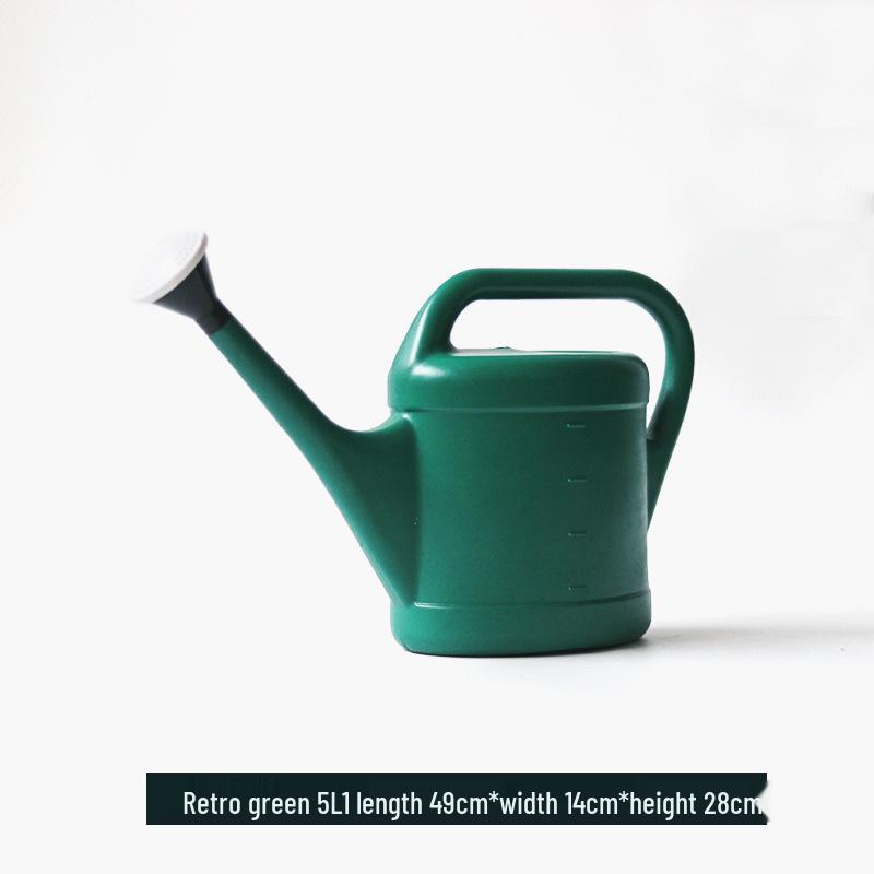 Large Capacity Plastic Watering Can for Garden, Balcony, and Flower Plants with Long Spout