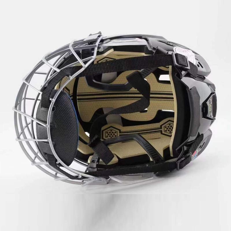 Adult Ice Hockey Helmet Field Safety Protection ABS Material Head Gear S M L Sizes
