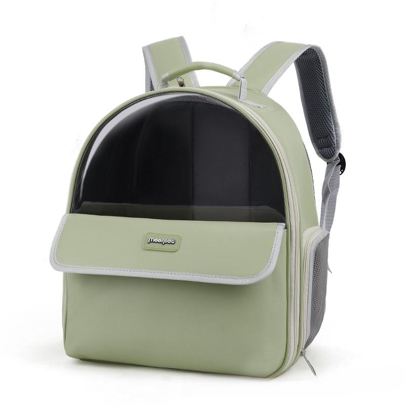 Кошачья сумка для прогулок, большая вместительная кошачья сумка, прозрачный портативный кошачий рюкзак для прогулок, дышащий рюкзак для домашних животных 34*25*39cm