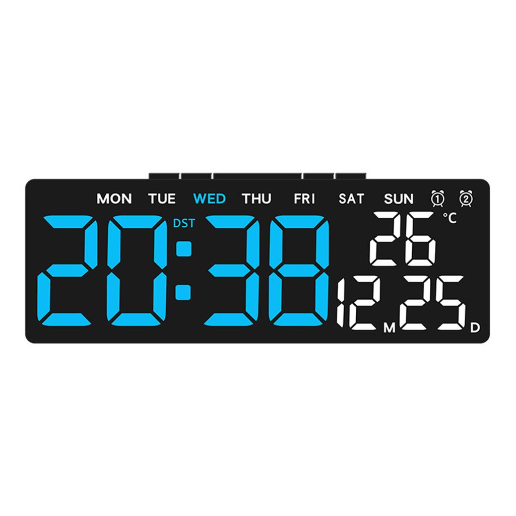 LED Display Digital Clock with Alarm Timer Date and Temperature Features for Modern Decoration