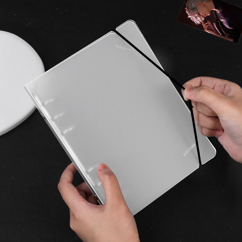 Frosted A6 PP Loose-Leaf Folder: Six-Hole Transparent Document Holder & Planner