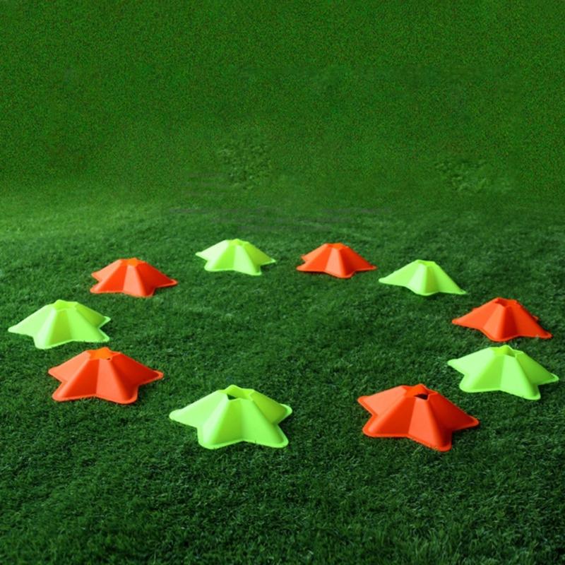 Athletic Training Cones With Star Base Durability Soccer Practice Discs Improve Feetwork Accuracy For Competitions