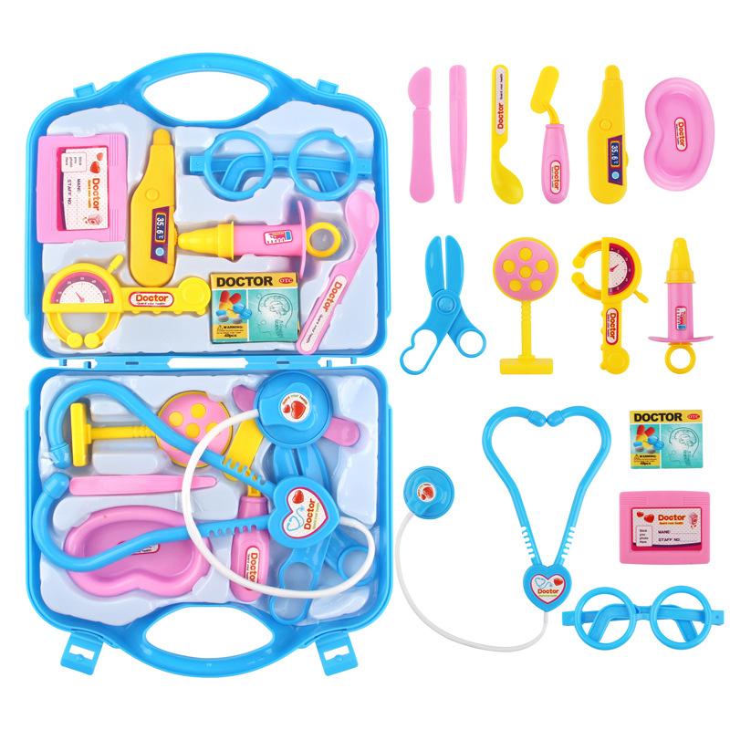 Doctor Set Kids Play House Toys Medical Kit Dentist Nurse Simulation Medicine Box Stethoscope Boy Girl Learning Educational Toys