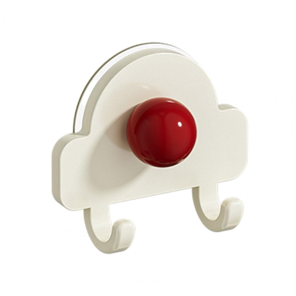

No Punch Wall Hooks Adjustable Storage Hooks Strong Suction Cup Hooks for Bathroom Kitchen No Drilling Hanging Rack Space-saving Other білий