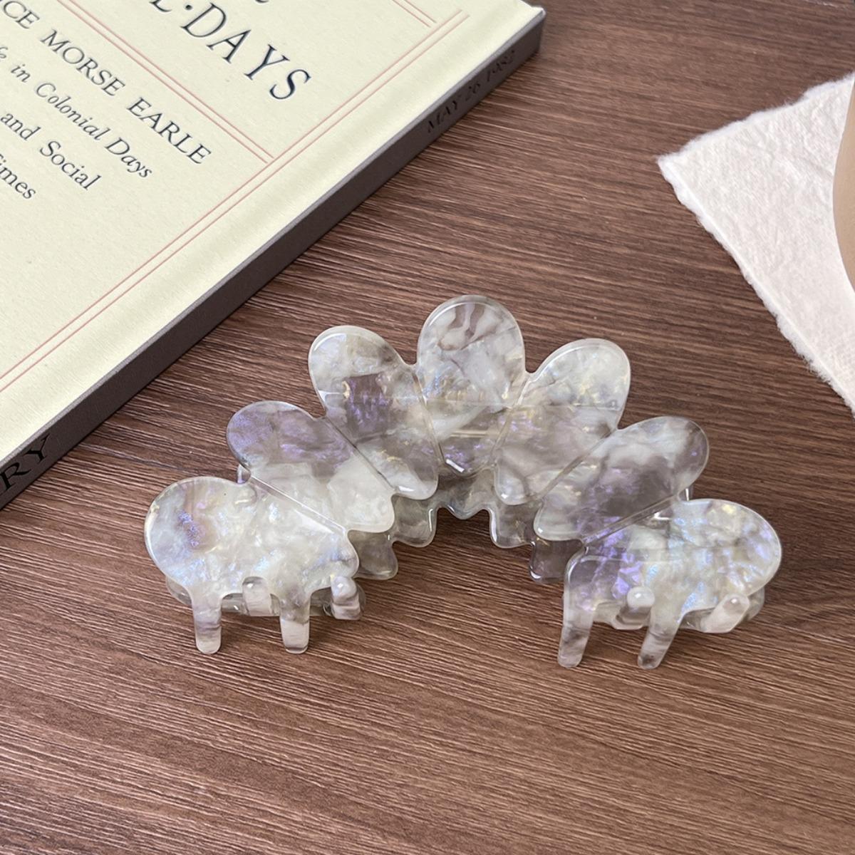 

Усовершенствованная заколка для волос в виде клипсы с уксусной кислотой, овальная заколка для волос, заколка-пластина для затылка, аксессуар для волос, большая заколка-акула, ободок