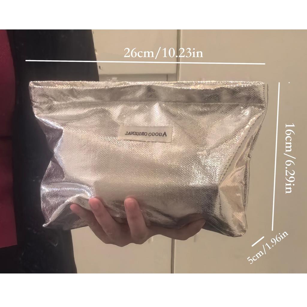 Glitzernde Handtasche Neue Make-up-Tasche Große Kapazität Kulturbeutel-Organizer Beutel Schlicht Tragbar