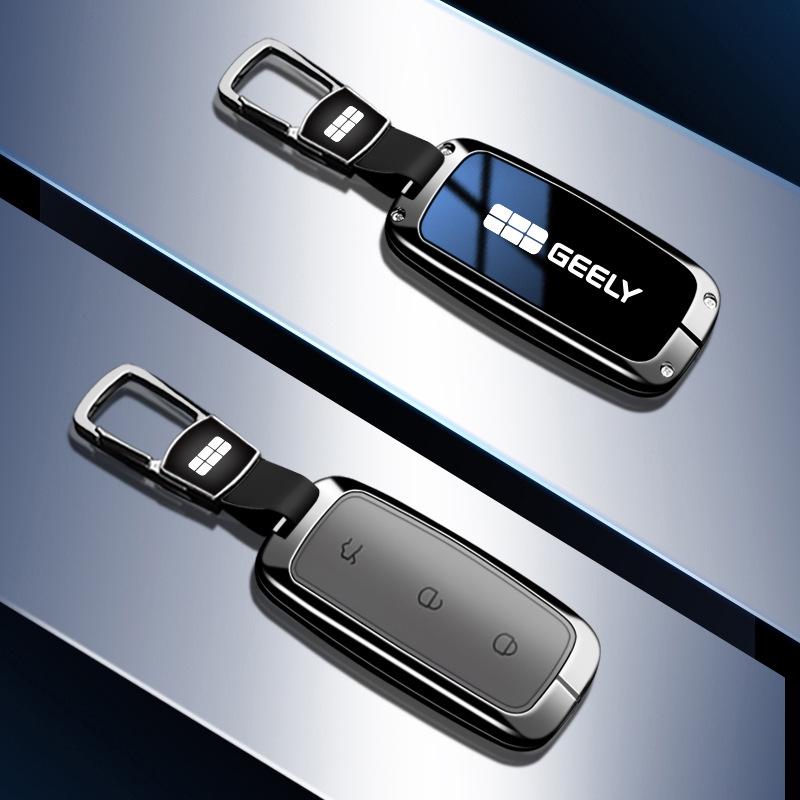 Pouzdro na klíč od auta Geely Galaxy pro L7 L6 E8 - Kovová skořepina s přezkou
