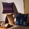 Modern And Stylish Fair Isle Cushion Cover Anti-dustmite Pillowcase Invisible Zipper Silky Short Plush Sofa Cushion Cover
