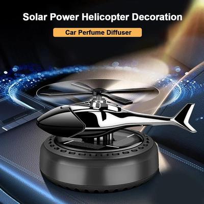 Solar Car Air Freshener Perfume Helicopter Decor Interior Decor Solar Car Rotating Aromatherapy Perfume