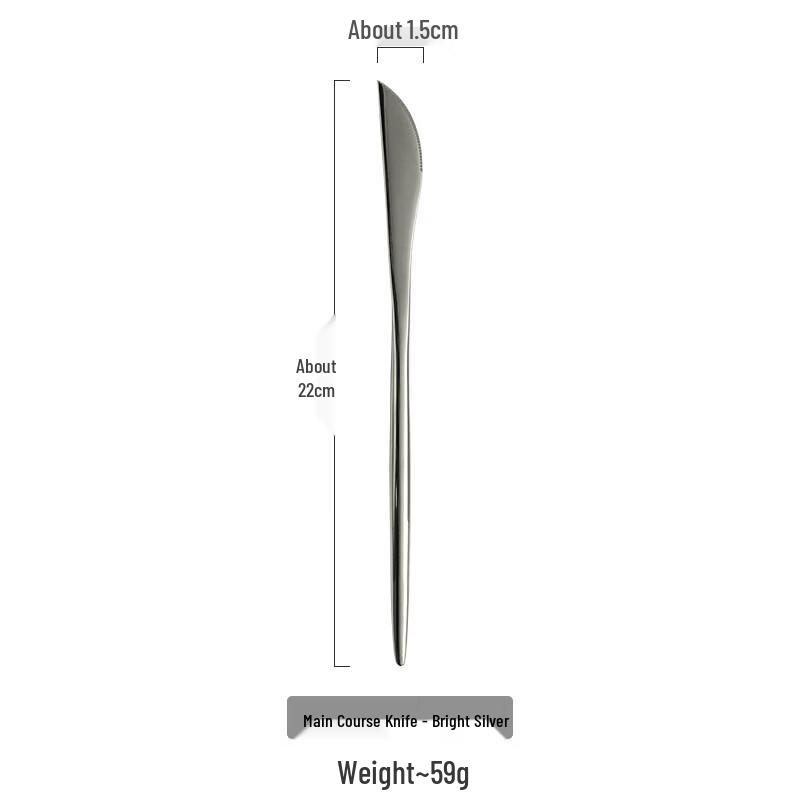 Abay 304 Stainless Steel Western Dinner Knife Set