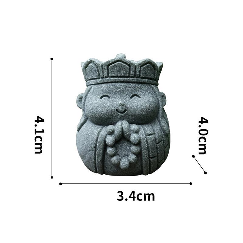 Cute Journey To The West Master And Apprentice Four Ornaments Rockery Bonsai Fish Tank Landscaping Ornaments Micro Landscape