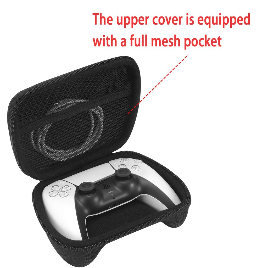 Portable Shockproof Storage Handbag for PS5, NS Pro & Xbox Series X/S Controllers – Made of EVA & 1680D Oxford Cloth