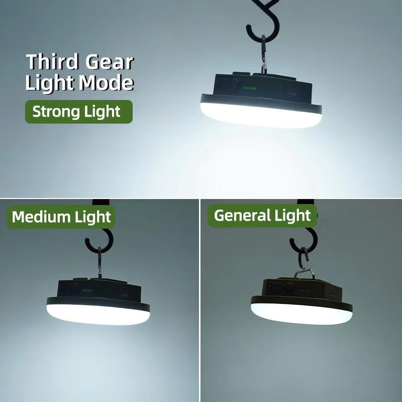 LED rechargeable ultra-bright lithium battery strong light home emergency main light portable camping light tent camping light