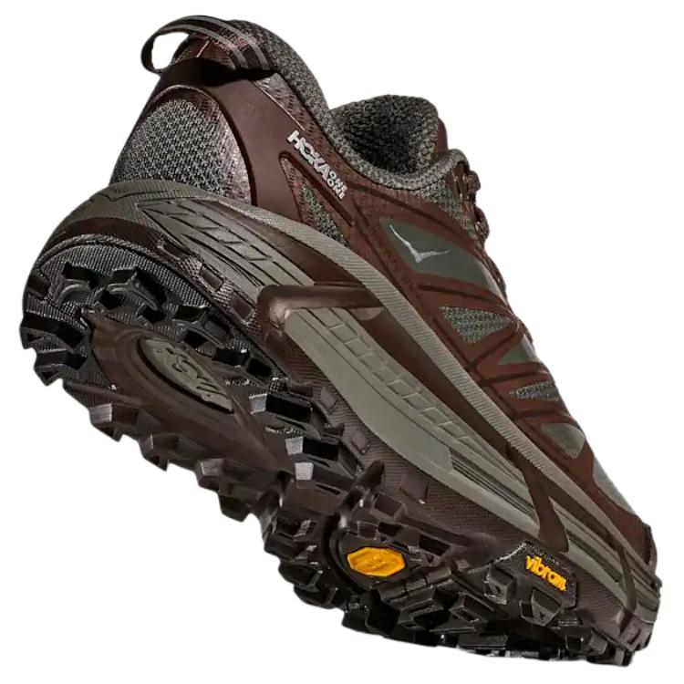 HOKA One One Mafate Speed 2 Comfortable Versatile Trail Running Shoes Men Sneaker Gray Brown 1126851-AYW