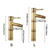 Single Handle Basin Faucet Deck Mounted Vanity Faucet Antique Bamboo Shape Faucet  Outdoor Garden