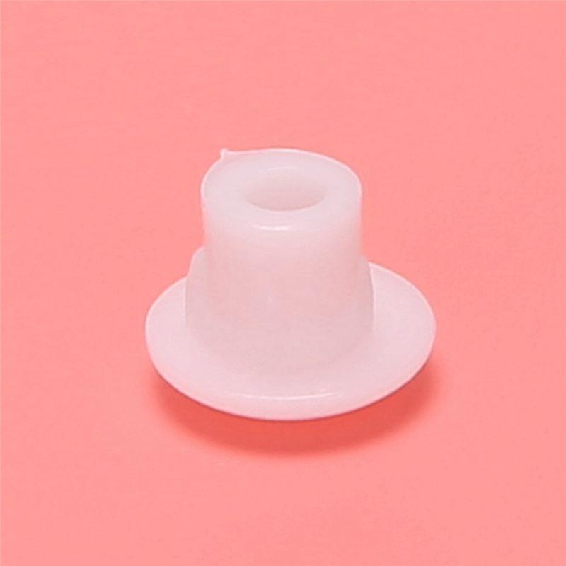 A84X-Plastic Round Shaped Cover Screw Cap Lid White 300Pcs For 5Mm Dia Hole