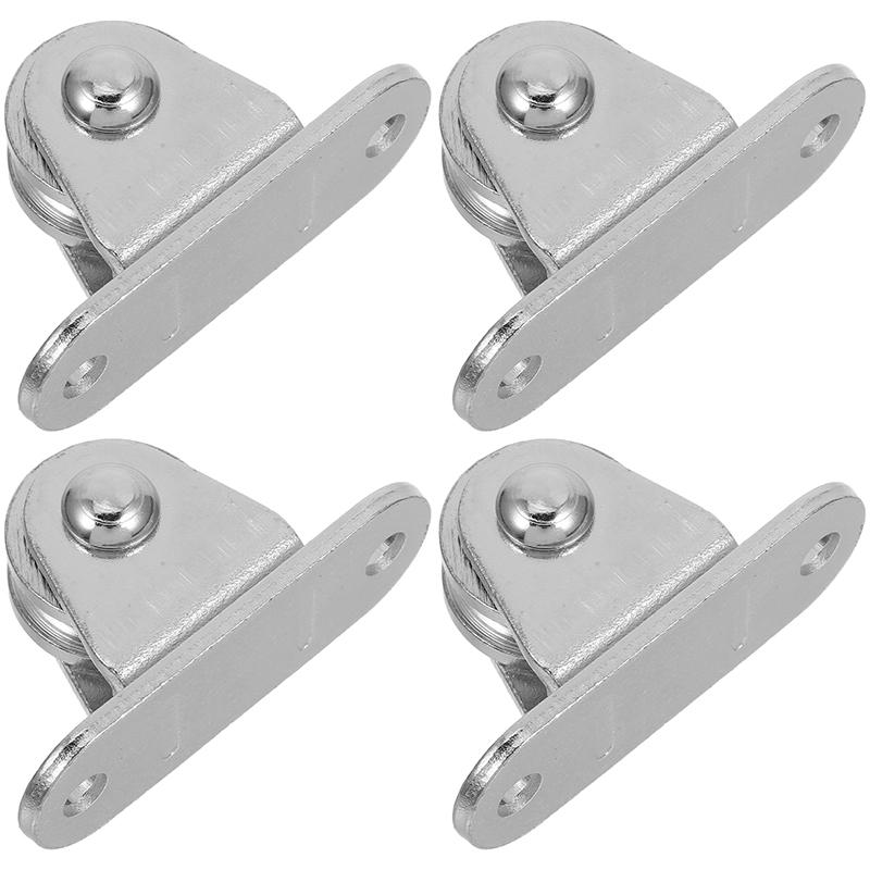 4Pcs/Set Steel DIY Silent Pulley High-quality Lifting Pulley Sturdy Fixed Load-bearing Capacity Small-sized