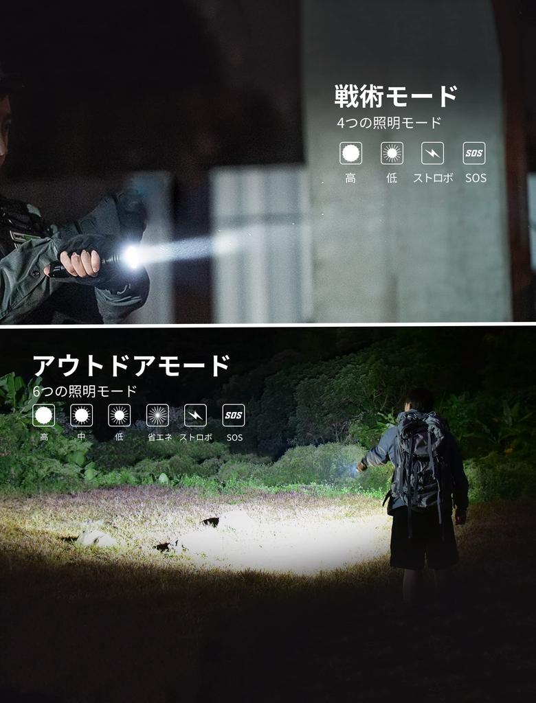 WUBEN T1 2000 498 EDC Tactical Handheld Outdoor High PSE IP68 Handheld for Outdoor Disaster Crime First Aid Flashlight, Lumens, Meters, Flashlight,