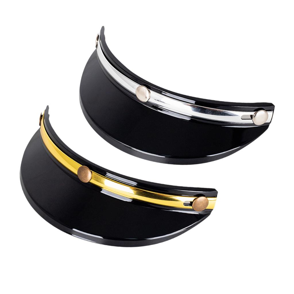 Universal Motorcycle Helmet Visor Peak 3 Snaps Trendy for 3/4 Helmets Spare Parts Helmet Visor Peak Waterproof SUN Protection