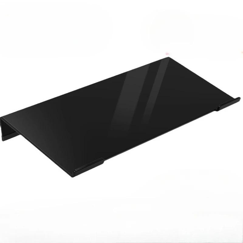 

Акриловая подставка для компьютерной клавиатуры Прозрачная подставка-подъемник для клавиатуры Нескользящий прозрачный держатель для настольной клавиатуры Офисные принадлежности чёрный