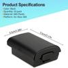 10PCS Black Plastic AA Battery Back Cover Shell For Xbox 360 Wireless Controller
