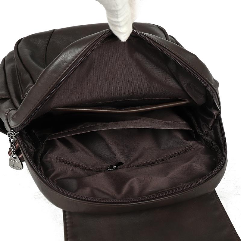Women's PU Backpack Large Capacity Travel Backpack