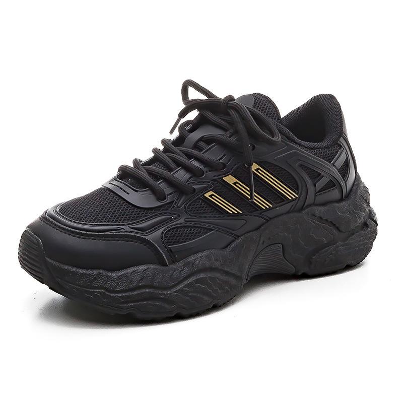 Women's shoes spring new mesh breathable retro sneakers platform casual sneakers