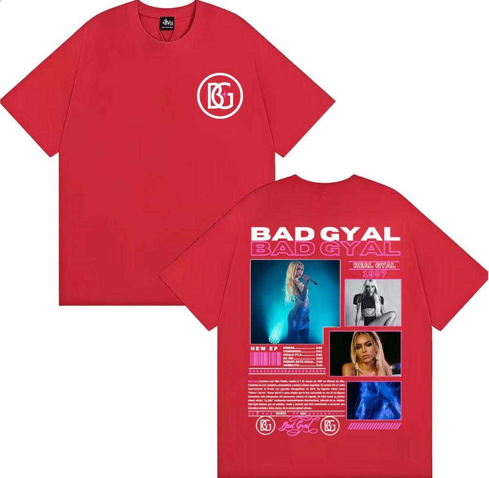 

Bad Gyal Real Gyal Album Tour 2026 Cover T Shirt Unisex Women Clothing Fashion Aesthetic Tshirts High Quality Loose Cotton Tshirt S