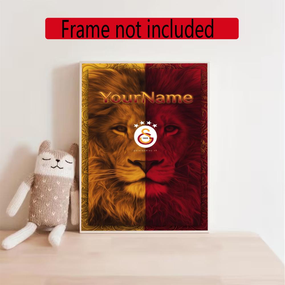 Galatasaray Customize Text Diamond Painting Round Diamond Mosaic Suitable For Beginners Diamond Painting Rhinestones Gift Frameless