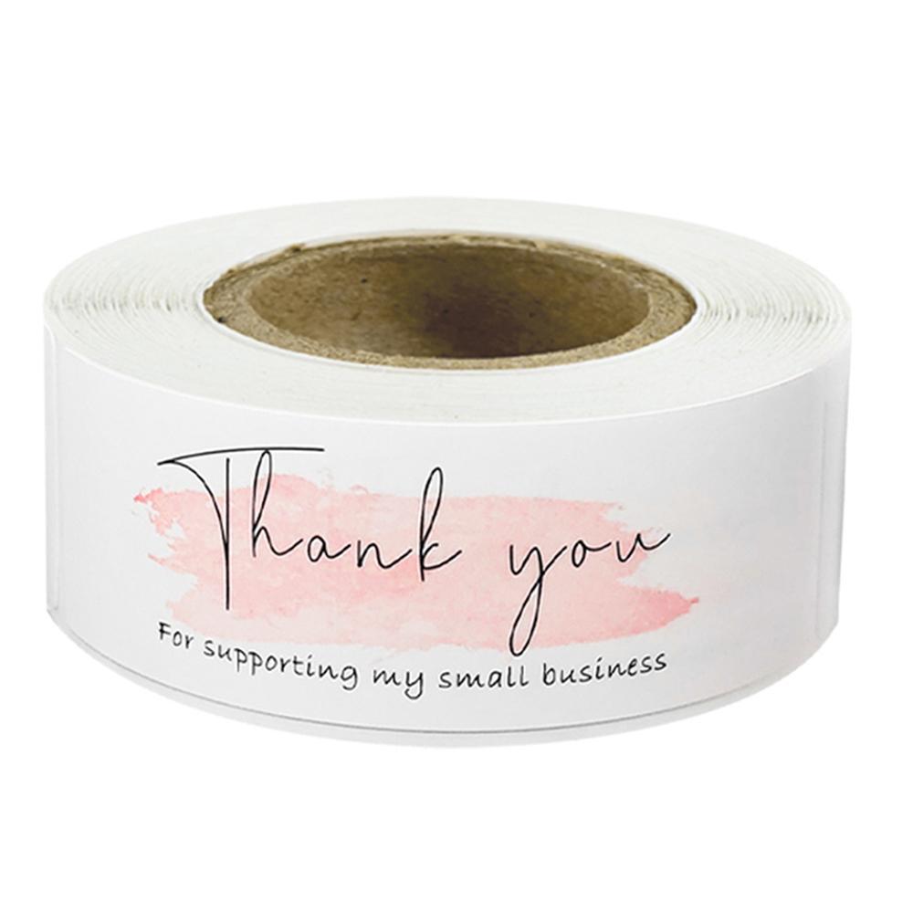 120pcs Thank You for Your Order Stickers 7.5*2.5cm Rectangular Adhesive Seal Labels for Small Business, Handmade Goods, Bakeries